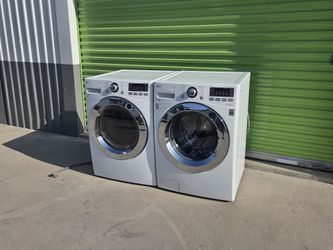 LG Front-Load Washer and Dryer Set