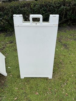 45” White Signicade A-Frame Sidewalk Sign – 24” x 36” Insert