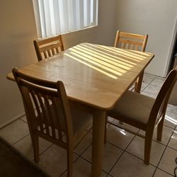 Wooden Table & Chairs