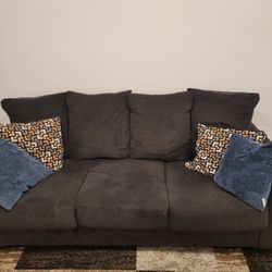 Large Fabric Grey Couch