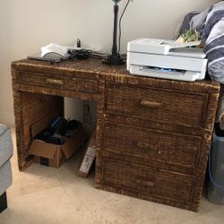 Wicker Desk