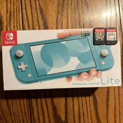 Nintendo Switch Lite With 2 Games And 256 Gb Sd Card