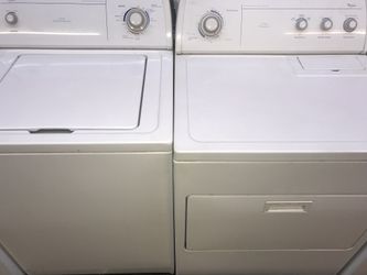 Whirlpool set washer and dryer gas we delivery