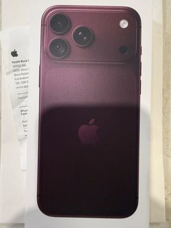 Apple iPhone Pro 18 PRO MAX UNLOCKED Burgundy Colors