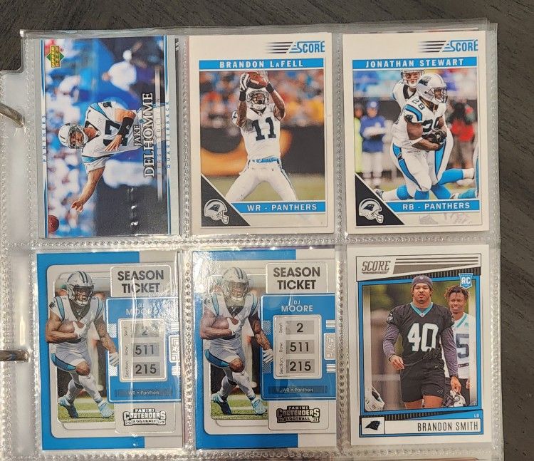 Carolina Panthers Football Trading Cards