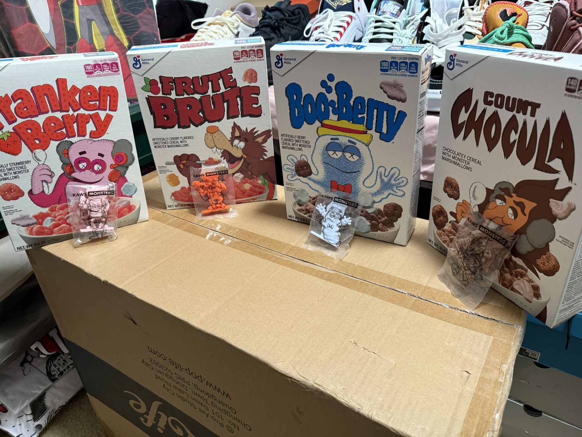 Kaws Cereal Box With Toys