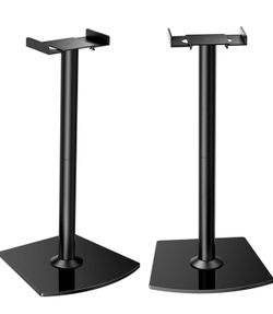 Universal Speaker Stands Pair with Cable Management,