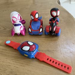 Spiderman and his amazing friends and watch