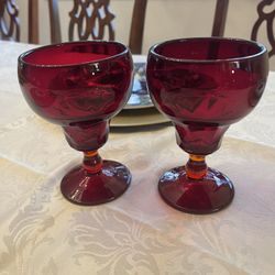 Beautiful Red Goblets!