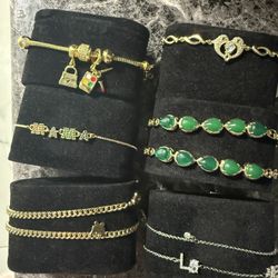 gold plates bracelet