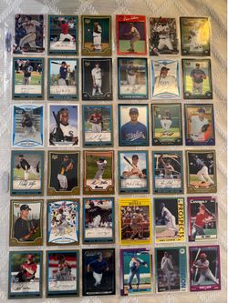 36 Card Baseball Prospect Lot – Bowman, Topps, Chrome 1990s-2010s