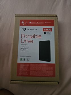 Seagate portable drive, 1 tb $75
