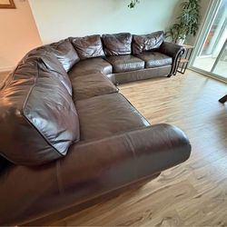 Sectional leather