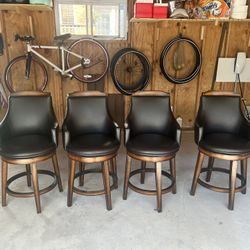 Counter Height Swiveling Chairs, 24 Inch