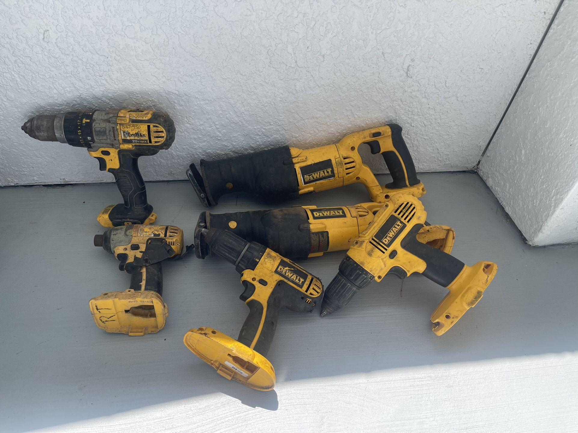 Dewalt Tools Used