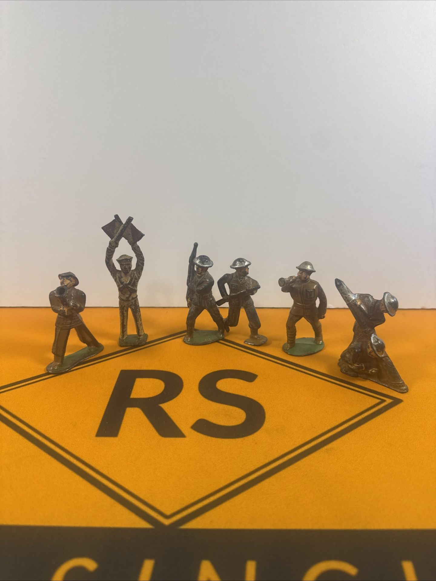 Vintage 1930's Barclay Manoil Lead Metal WWI Soldier Lot of