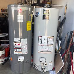 50 Gallons Rheem Water Heaters  Like New 