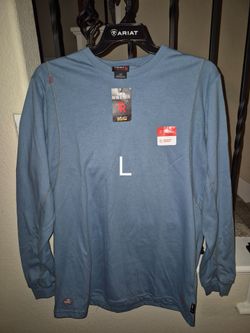 ARIAT FRC DURA STRETCH BLUE PULL OVER SHIRT