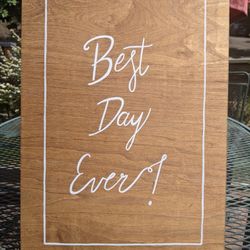 Set of 4 Wedding decor signs 