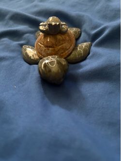 Hand-Crafted Stone Turtle Figurine From Sea World