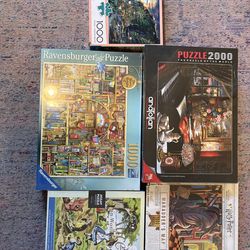 NIB UNOPENED puzzle bundle 1000 and 2000 piece