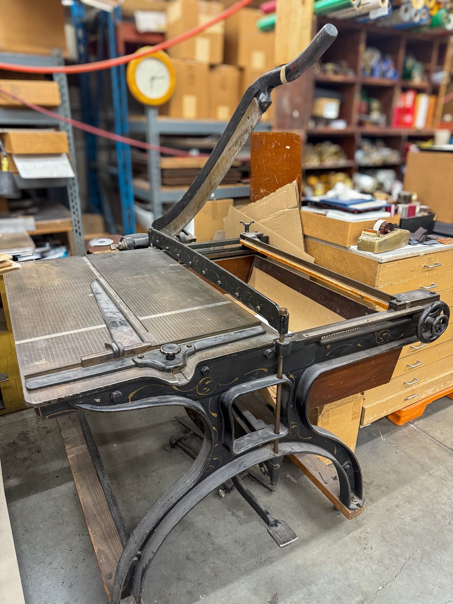 Vintage John Jacques & Son Guillotine Paper Cutter