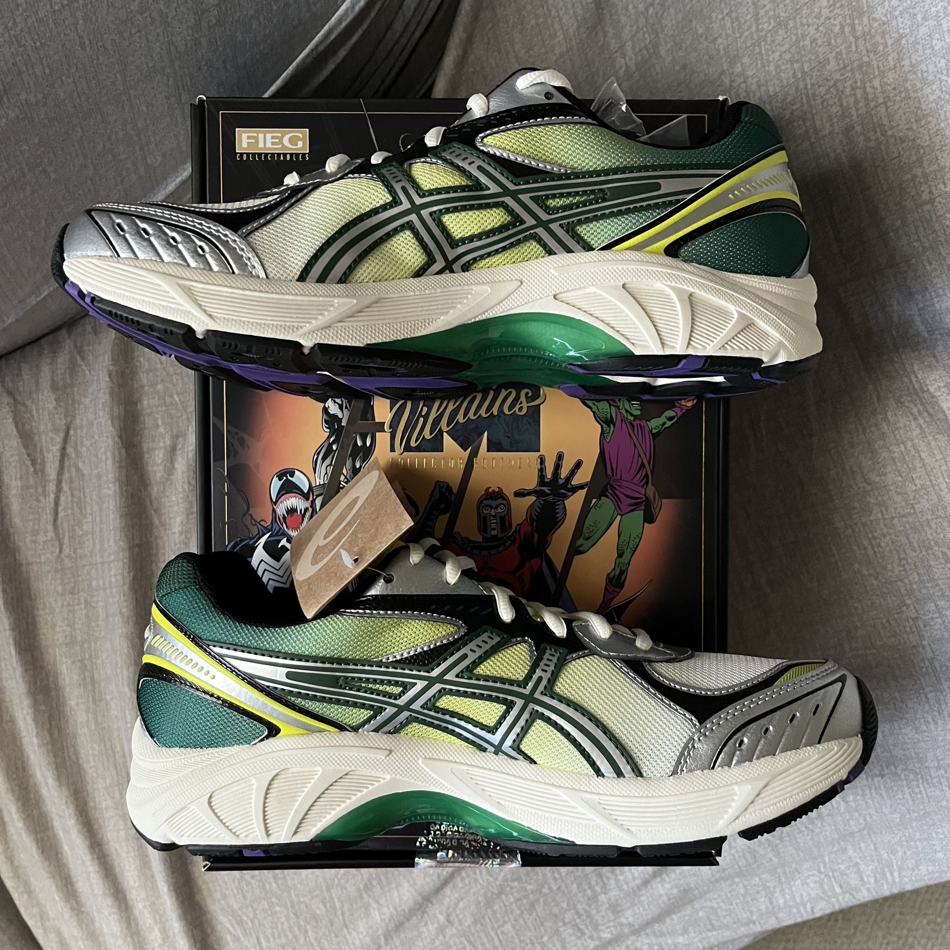Kith Marvel Villains Green Goblin ASICS GT-2160 With Comic New 