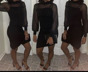 BLACK PRETTY LITTLE THING DRESS