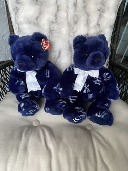 2- NEW YORK Yankees Stuffed TY Bears 2006 Buddy "Yankees Pride" 