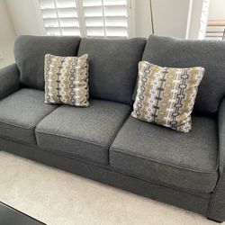 Dark Grey Comfy Couch