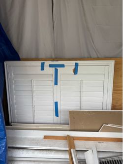 Two White Shutters