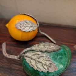 Fruit Decor Made From Stone Rocks Peach 