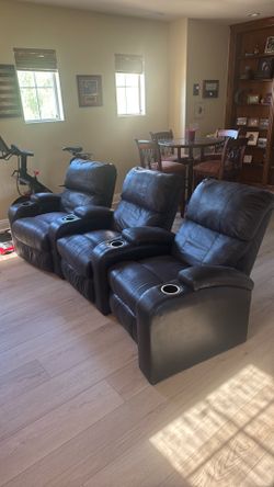 3 reclining chairs