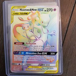 Mew And Mewtwo Tag Team Gx Rainbow 