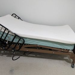 Electric Hospital Bed Hand Remote Topper Mattress