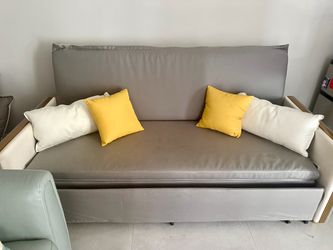 Great faux leather futon