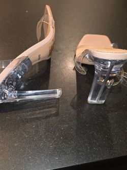 Broke and clear Sandals/Shoes