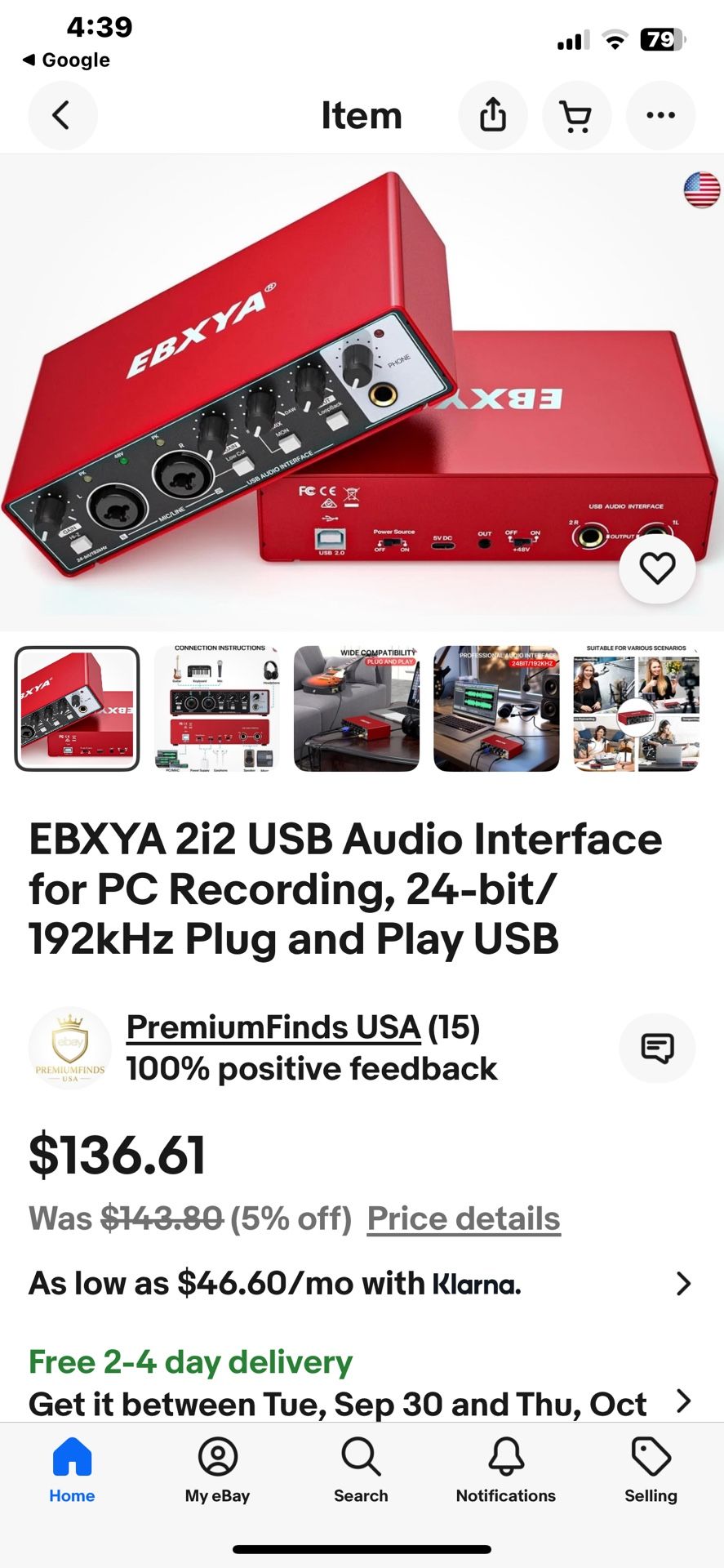 EBXYA USB Audio Interface! Only $50/firm