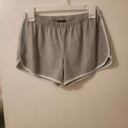 Women's Gray Jogging Shorts Size Large