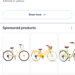 Women’s yellow bike!