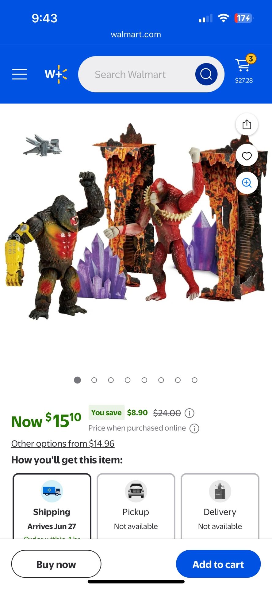 Godzilla, King Kong, Skar king