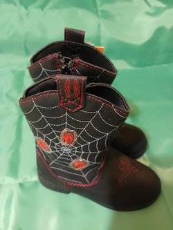 Marvel Spider-Man boys cowboy light up boots size 7. New with tag. Side zipper.