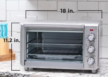 🔥Never used - BLACK+DECKER Stainless Steel Toaster Oven