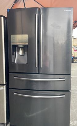 Samsung 4 Door Counter Depth Black Refrigerator Fridge
