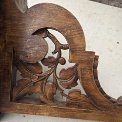 Vintage Handmade Wooden Detailed Design Sconce