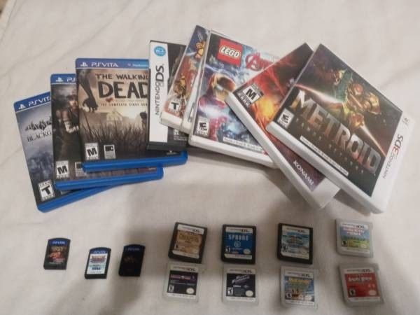 20 Nintendo Ds 3ds Sony Ps Vita Games BUNDLE