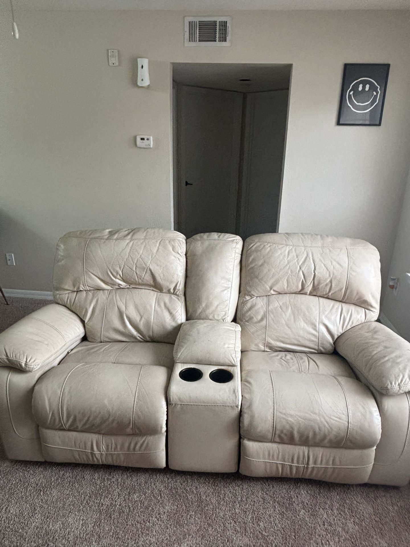 Leather Loveseat