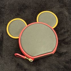 Coach Disney Mickey Mouse x Keith Harding Mickey Ears Coin Case Wallet