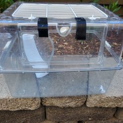 Dwarf Hamster Cage Clear With 2nd Floor And Slide