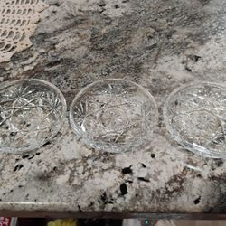 Anchor Hocking Star Of David Vintage Glass Coasters Set Of 3